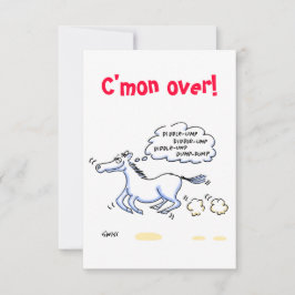 Tema do Cavalo, CHURRASCO do Texas, Convites Humor