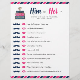 Tema do Chá Bebida Bridal Ele ou Seu Jogo