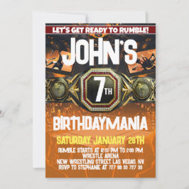 Tema do Convite de aniversário luta