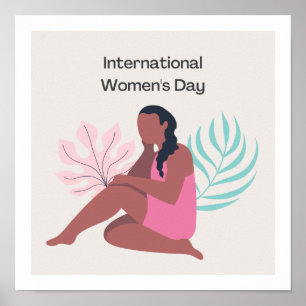 Tema do Dia das Mulheres Design Fofo Poster