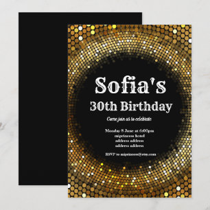 Tema do disco, convite de aniversário de ouro