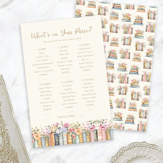 Tema do Livro Jogo da Marca (Book Theme Bridal Game
)