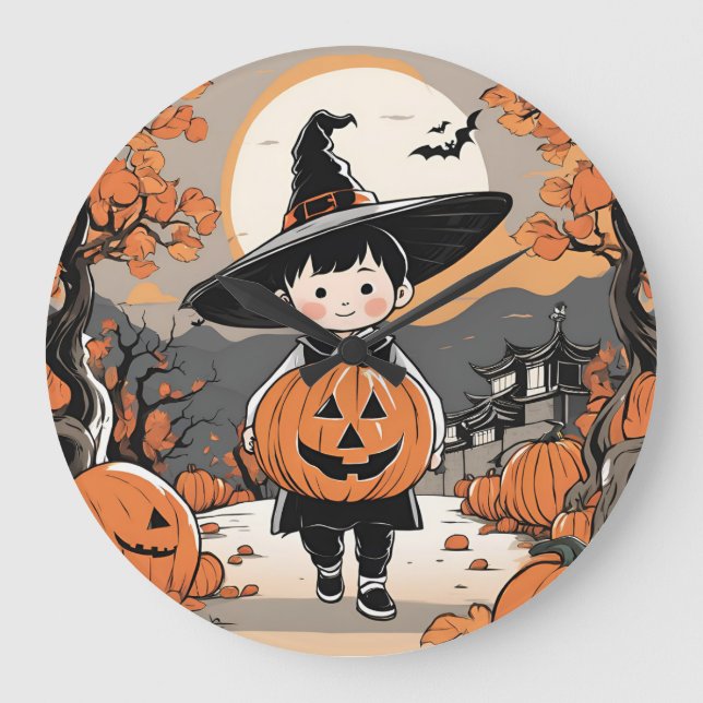 tema do relógio do halloween (Frente)