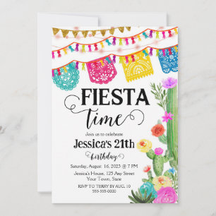 tema Fiesta Convite de aniversário