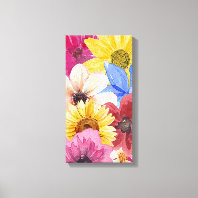 Tema Flor, canvas de Aquarela (Frente)