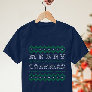 Tema Golf Feliz Golfmas Feriado T-Shirt