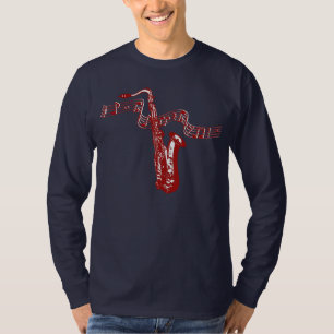 Tema Música Red Saxofone Red Notes - Camisa