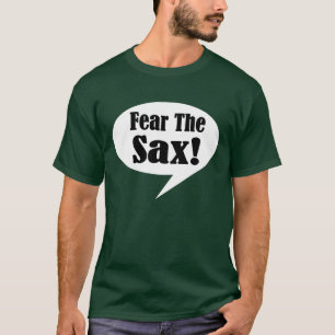 Tema o t-shirt dos homens do saxofone