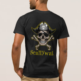 Tema pirata SKULL Crossbones Scallywag T-Shirt