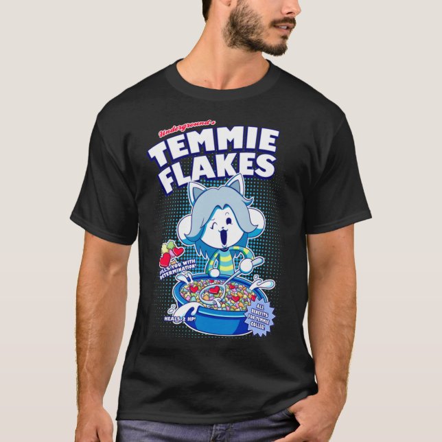 Temmie Flakes! T-Shirt essencial (Frente)