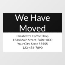 Temos Anúncio de negócios preto e branco