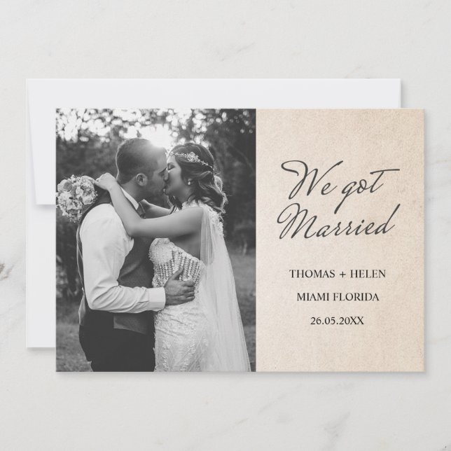 Temos o anúncio do casamento (Frente)