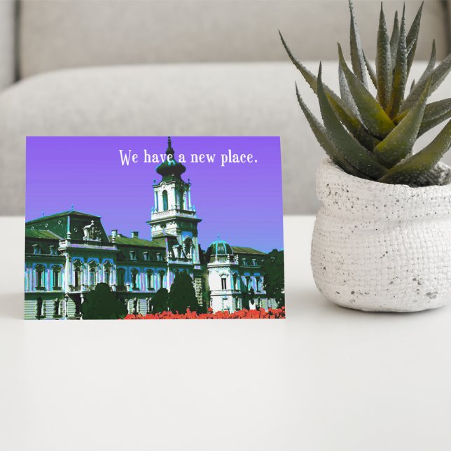 "Temos um novo lugar" Modelo de lançamento (Criador carregado)