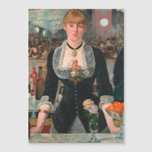 Temperamental Barman Parisiense Manet Um Bar no Fo