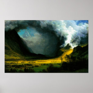 Tempestade Albert Bierstadt na Poster das Montanha