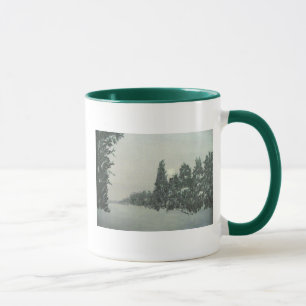 Tempestade de neve na caneca da fuga de Gunflint
