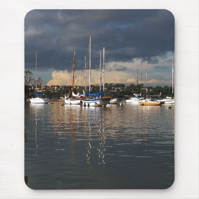 Tempestade Mousepad do porto (Frente)