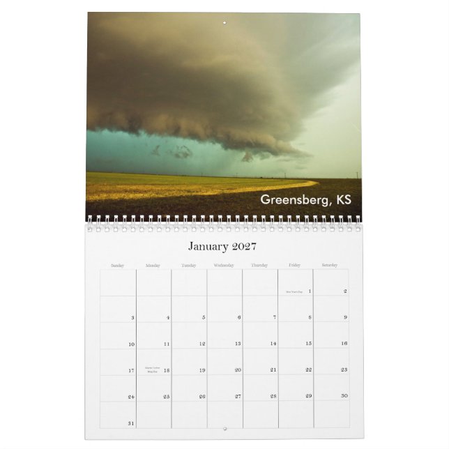 Tempestade que persegue o calendário 2010 (Jan 2027)