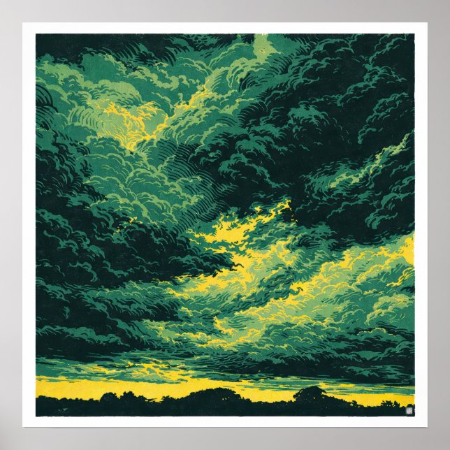 Tempestade Tropical - Impressão de Arte Arquivável (Frente)