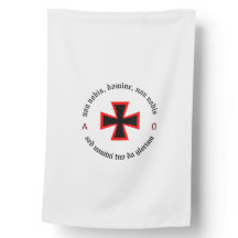 Templar Cavaleiro Alfa-Ômega Não-Nobis Domine