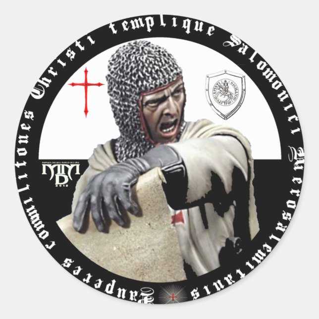 Templário emissário autocolante (Frente)