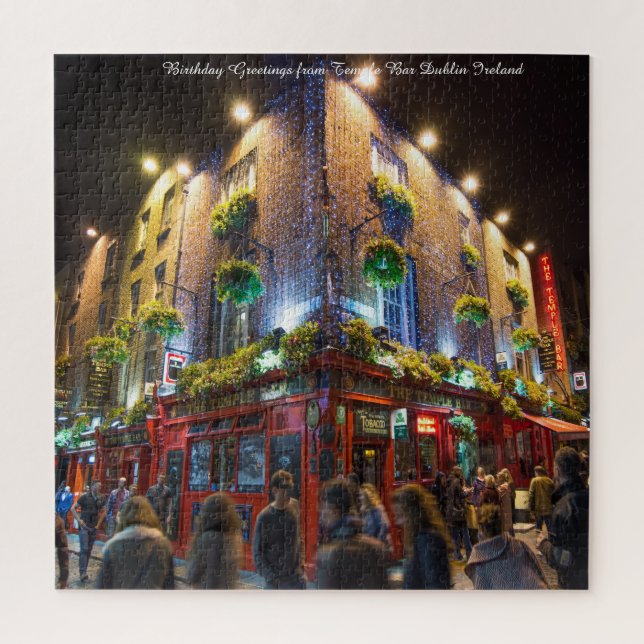 Temple Bar Dublin Irlanda. Quebra-cabeça (Vertical)