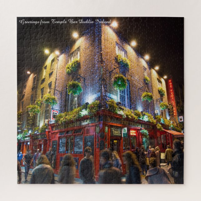 Temple Bar Dublin Irlanda. Quebra-cabeça (Vertical)