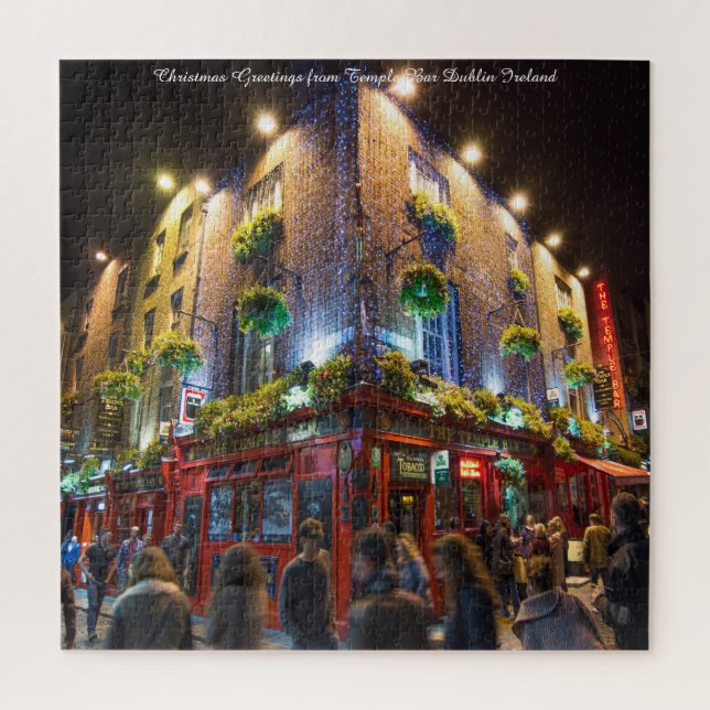 Temple Bar Dublin Irlanda. Quebra-cabeça (Vertical)