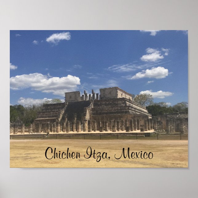 Templo Chichen Itza dos Guerreiros #3 Poster (Frente)