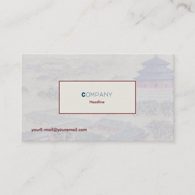 Templo De Cartão de visita Celeste (Frente)