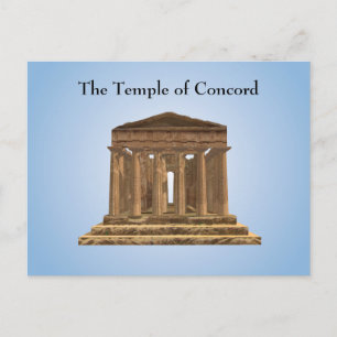 Templo de Concord: Cartão postal Tempio della Con