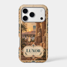 Templo de Luxor Egito Sem Tempo Pôr do Sol Arte Eg