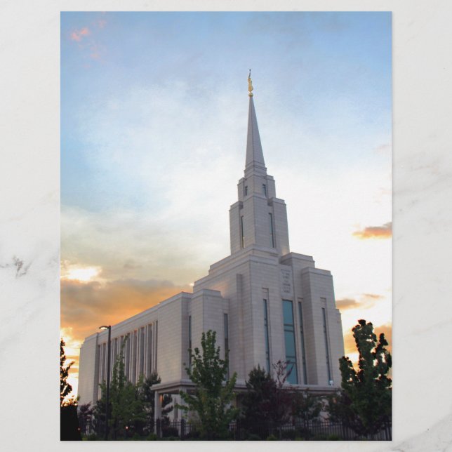 templo mórmon Oquirrh Mountain Utah LDS (Frente)