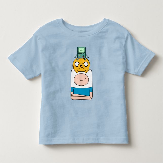Tempo de Aventura | BMO, Jake e Finn T-Shirt (Frente)