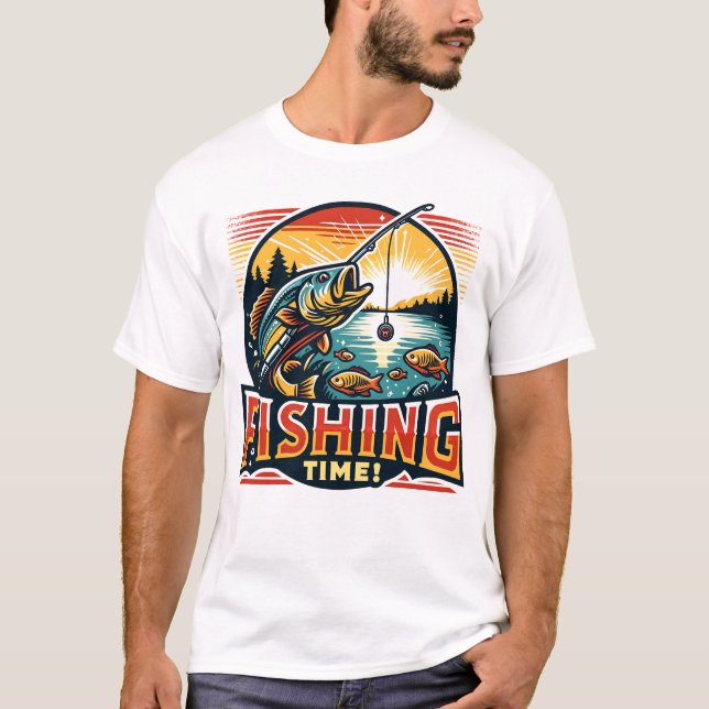 Tempo de pesca T-Shirt (Frente)
