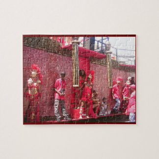 Tempo do carnaval no quebra-cabeça de Trinidad