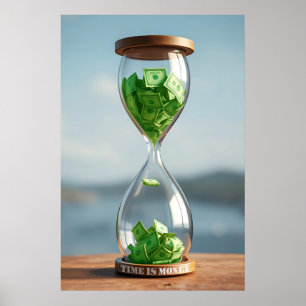 Tempo é Money Hourglass, Poster de Download Digita