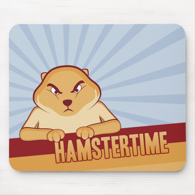 Tempo Mousepad do hamster - horizontal (Frente)