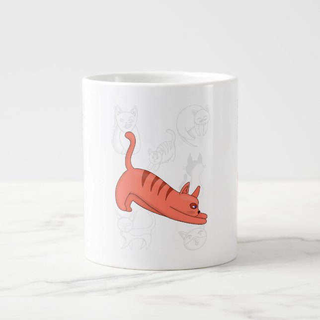 Tempo para estender a caneca de café de dois tons (Frente)