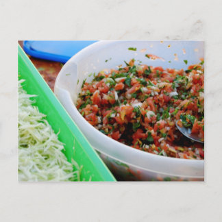 Tempo para o cartão postal dos Tacos de Peixes