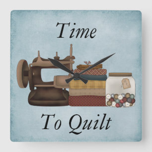 Tempo para Quilitar Relógio Acrílico