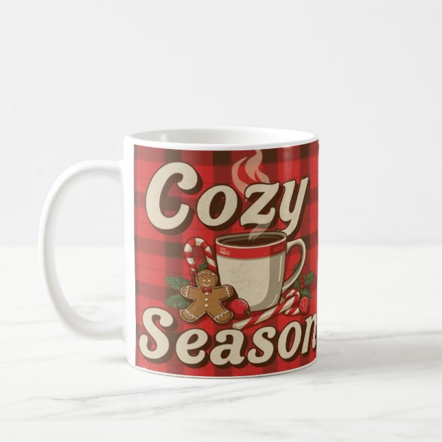 Temporada Aconchegante | Design de Caneca de Café  (Esquerda)