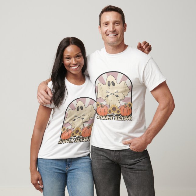 Temporada Assustadora Retrô - Camiseta de Outono (Unissex)