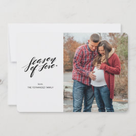 temporada de Cartão com fotos de amor manual