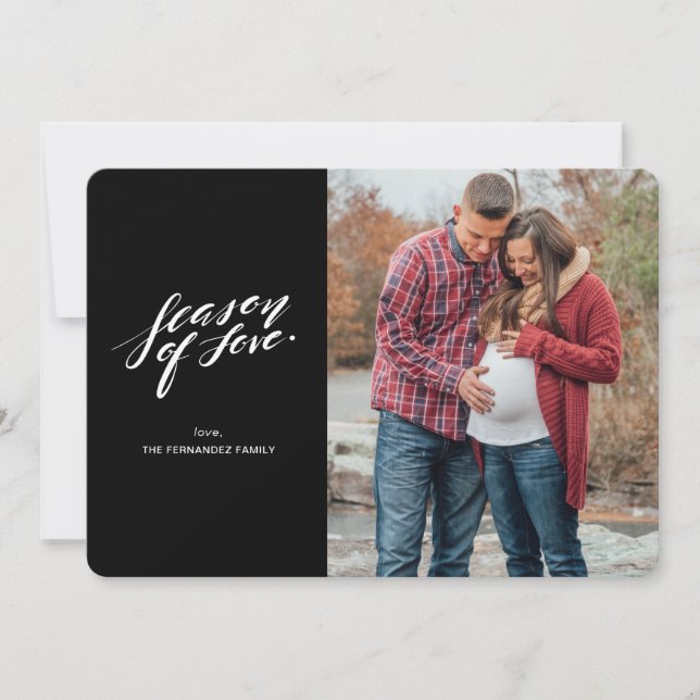 temporada de Cartão com fotos de amor manual (Frente)