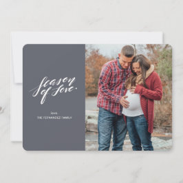 temporada de Cartão com fotos de amor manual