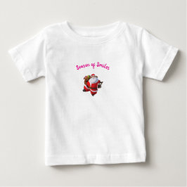 Temporada de Sorrisos – Camiseta de Natal de Bebê