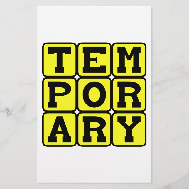 Temporário, Curto Prazo (Frente)