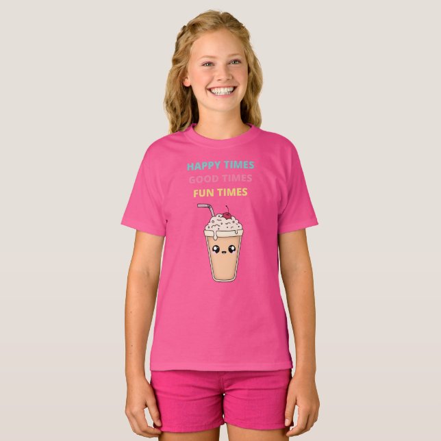 Tempos felizes, Bons Tempos, Divertimento, T-shirt (Frente Completa)