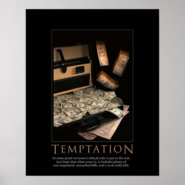 Temptation Demotivational Poster (Frente)